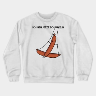 Funny sausage goes rocking Crewneck Sweatshirt